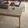 Muuto COUPLE Stolik Kawowy z Ceramicznym Blatem 84x80 cm / Jasny Dąb - Blat Wavy Piaskowy Sand