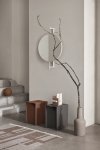 Kristina dam studio ROTATING Obrotowe Lustro Ścienne 60 cm Okrągłe / Jasnobeżowe