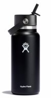 Hydro Flask WIDE MOUTH Stalowa Butelka Termiczna do Wody 940 ml z Ustnikiem / Czarna