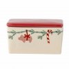 Bloomingville CHRISTMAS YULE Ceramiczna Maselniczka Świąteczna