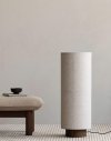 Audo HASHIRA Lampa Podłogowa na Drewnianej Podstawie / Klosz Naturalny Len