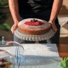 Guzzini TIFFANY Niska Patera z Kloszem do Ciasta 36 cm / Pistacjowa