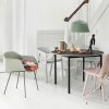 Muuto FIBER ARMCHAIR TUBE BASE Krzesło - Musztardowe/Podstawa Czarna