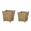 Bloomingville SOLE Donica Ogrodowa - Zestaw 2 Donic z Drewna Bambusowego