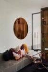 AYTM - CIRCUM Lustro Ścienne Okrągłe 110 cm Amber - Tafla Amber