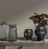 Villa Collection IST Szklany Wazon do Kwiatów 19 cm Szary