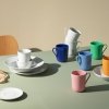 Lyngby Porcelain RHOMBE COLOR Kubek z Uchem 330 ml Granatowy