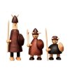Andersen Furniture THE VIKINGS Zestaw 3 Drewnianych Wikingów