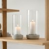 Stelton HURRICANE Lampion - Świecznik 24,5 cm / Piaskowy