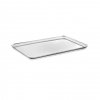 Mepra STILE Prostokątna Taca do Serwowania 37x24 cm / Srebrna