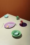 Lyngby Porcelain RHOMBE COLOR Półmisek - Patera Owalna 35 cm Fioletowy