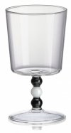 IVV Italy COLLIER Szklanki na Nóżce 300 ml Niskie 2 Szt. / Szare
