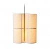 Audo HASHIRA Potrójna Lampa Wisząca 61 cm / Lniany Klosz