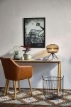 Villa Collection NORDIC Lampa Stołowa - Czarna z Szarym Kloszem