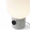Audo JWDA Lampa Stołowa ze Ściemniaczem / Podstawa Biały Marmur - Klosz Mleczny
