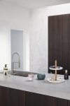 Hübsch NORDIC Patera Ceramiczna - Etażerka do Ciasta / Biała