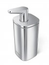 Simplehuman STEEL Stalowy Dozownik do Mydła w Płynie 295 ml Srebrny Matowy z Powłoką Antybakteryjną