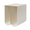 Kristina dam studio CURVED Stalowy Stolik Pomocniczy - Boczny / Beżowy