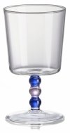 IVV Italy COLLIER Szklanki na Nóżce 300 ml Niskie 2 Szt. / Niebieskie