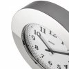 Alessi MOMENTO Stalowy Zegar Ścienny 40 cm Srebrny Połysk