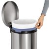 Simplehuman HOME Pedałowy Kosz na Śmieci 30 l Srebrny Matowy