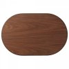 Aytm PAUSILLUS Stolik Kawowy 55 cm Czarny - Blat Drewno Orzech