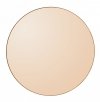 AYTM - CIRCUM Lustro Ścienne Okrągłe 90 cm Amber - Tafla Amber