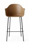 Menu HARBOUR Krzesło Barowe 112 cm Hoker Czarny - Siedzisko Khaki