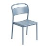 Muuto LINEAR SIDE Krzesło Ogrodowe Metalowe / Niebieski