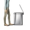 simplehuman SLIM Kosz na Śmieci 45 l Pedałowy Stal FPP - Srebrny