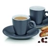 Kela MATTIA Filiżanki do Kawy Espresso 50 ml 2 Szt. Szare