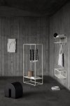 Kristina dam studio CURVED Puf Tapicerowany / Czarny Skóra