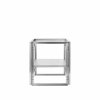Kristina dam studio FOLDABLE Stalowy Stolik Pomocniczy - Boczny / Srebrny