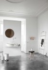 Menu BATH Reling Łazienkowy na Ręczniki - Biały - Mocowanie Srebrne