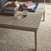 Muuto COUPLE Stolik Kawowy z Ceramicznym Blatem 84x80 cm / Jasny Dąb - Blat Wavy Taupe