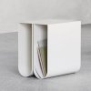 Kristina dam studio CURVED Stalowy Stolik Pomocniczy - Boczny / Srebrny