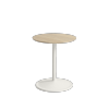 Muuto SOFT SIDE Stolik Okrągły 48 cm Biały / Blat 41 cm Dąb Naturalny
