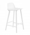 Muuto NERD Hoker - Krzesło Barowe 79 cm Białe