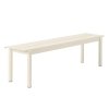 Muuto LINEAR Ławka Ogrodowa / Stalowa 170 cm Biała