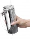 Simplehuman SENSOR Stalowy Automatyczny Dozownik do Mydła, Płynu, Żelu Antybakteryjnego - Akumulatorowy 266 ml Srebrny Połysk