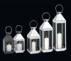 Cilio VILLA Lampion 60 cm Srebrny