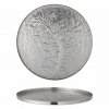 Bloomingville LEILA Metalowa Taca Dekoracyjna 30 cm / Srebrna