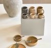 Villa Collection FJORD Filiżanka do Kawy Espresso 100 ml 2 Szt. Czarna Metaliczna