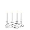 Georg Jensen SEASON Świecznik Czteroramienny ze Stali Polerowanej