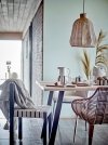 Bloomingville AMIRA Krzesło z Rattanowym Siedziskiem