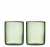 Lyngby Glass TORINO Szklaneczki do Espresso / Kieliszki do Wódki 60 ml 2 Szt. Zielone