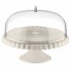 Guzzini TIFFANY Patera z Kloszem do Ciasta 36 cm / Mlecznobiała