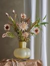 Bloomingville ALYSSA Szklany Wazon do Kwiatów 22 cm / Żółty