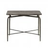 House Doctor SQUARE Stolik Kawowy z Marmurowym Blatem 60 cm Brązowy