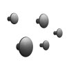 Muuto DOTS Wieszak Metalowy - Zestaw 5 Wieszaków - Czarny